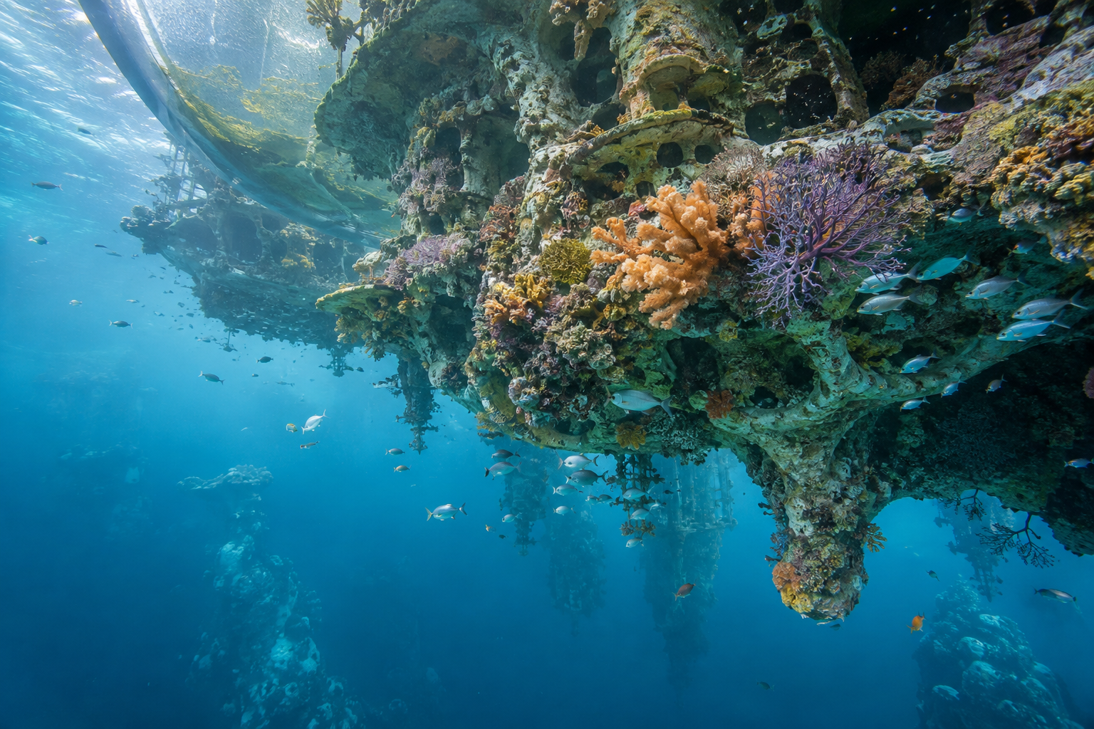 Corallia - Reef City Beneath Air Bubble - Photographic